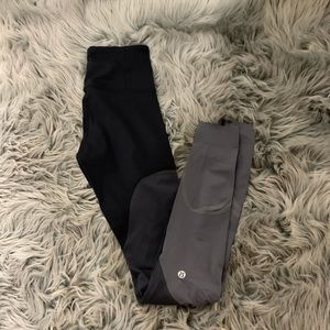 Lululemon athletica black and grey leggings
